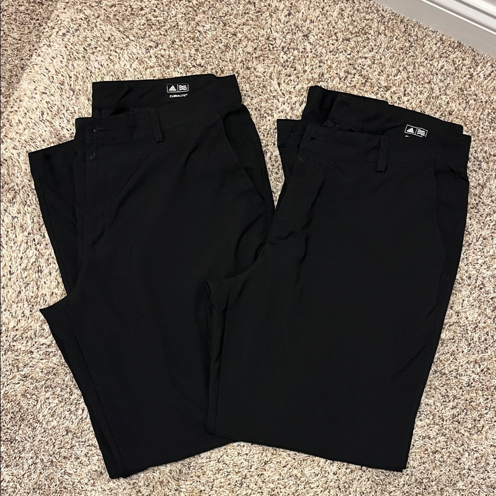 2 Pairs Men’s Adidas Climalite Black Pants